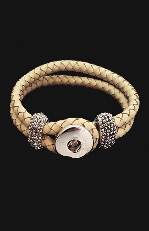 Rope Bracelet (Cream/18mm) - Silky Scarves & Jewellery